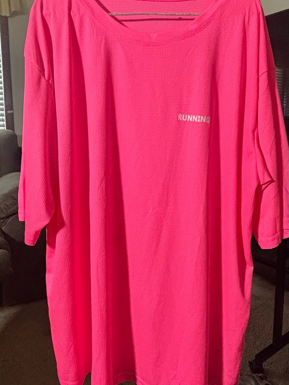 SHEIN Hot Pink Short Sleeve Running Tee